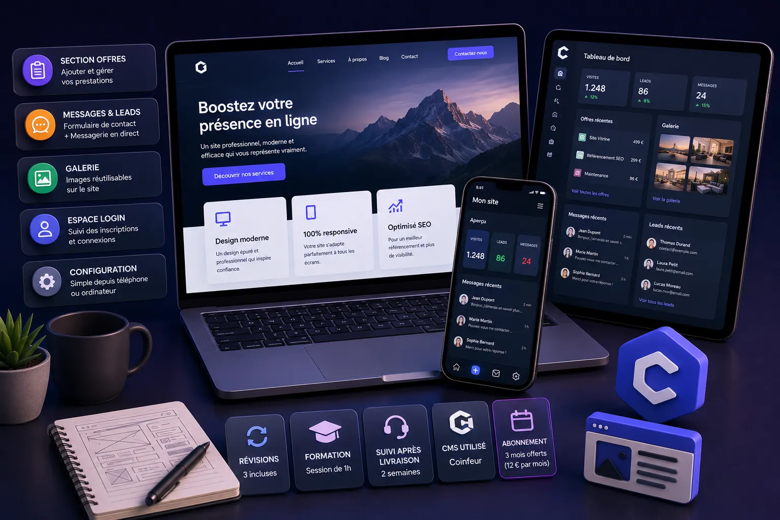 👑 Création de Site Professionnel Premium
